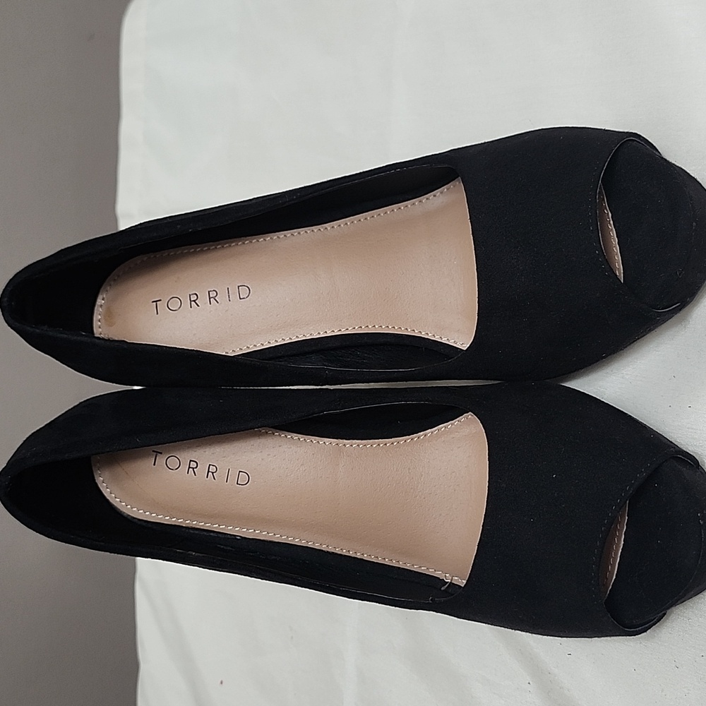 Torrid Black Peep Toe Heels